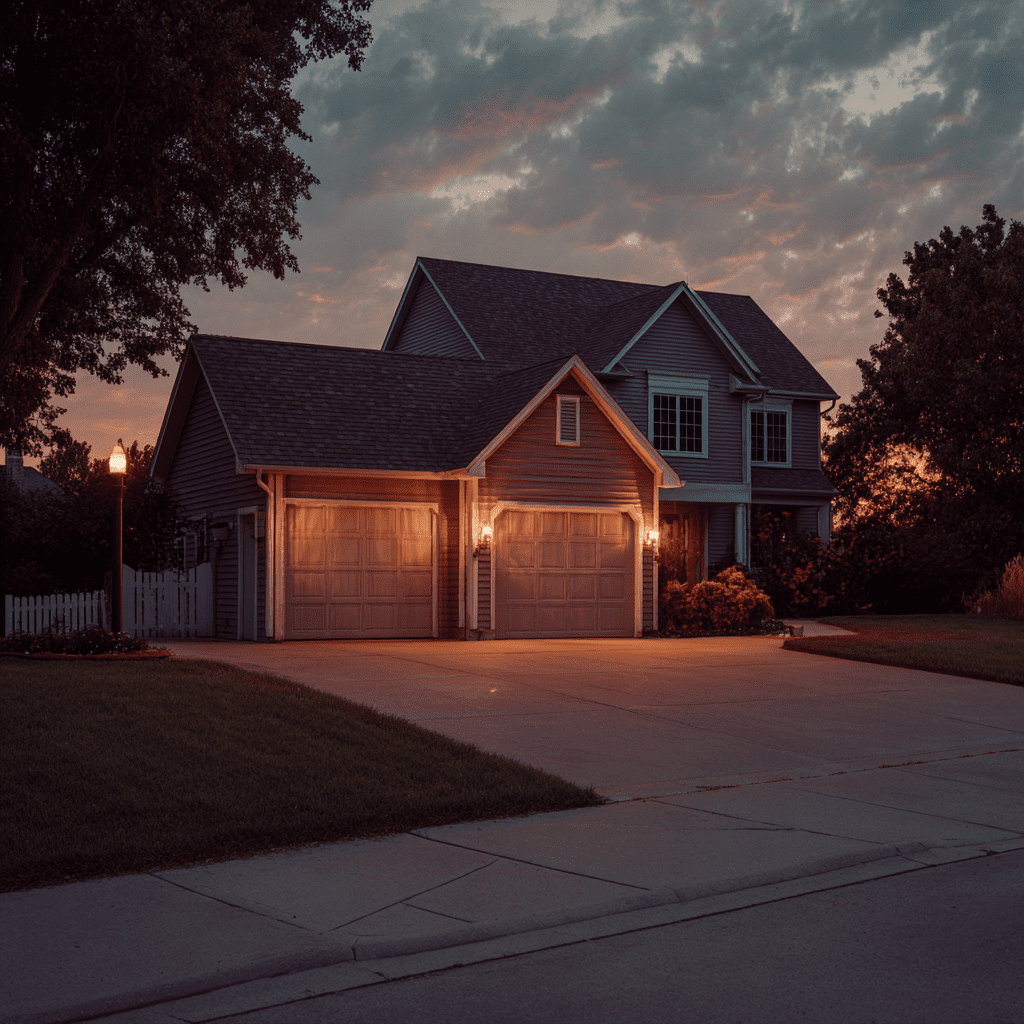 three car garage